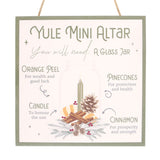 Yule Altar Sign