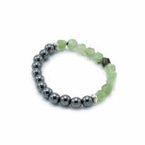 Faceted Crystal Bracelet - Magnetic Jade
