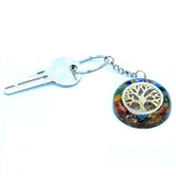Orgonite Power Keyring - Chakra Crystals & Tree of Life
