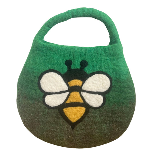 Felt Bee Bag - Green