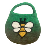 Felt Bee Bag - Green