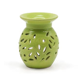 Lime Green Floral Oil Burner