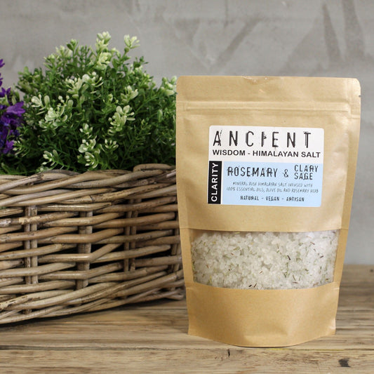 Clarity Himalayan Bath Salt Blend 500g - Rosemary & Clary Sage