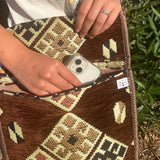 Brown Kilim Messenger Festival Bag