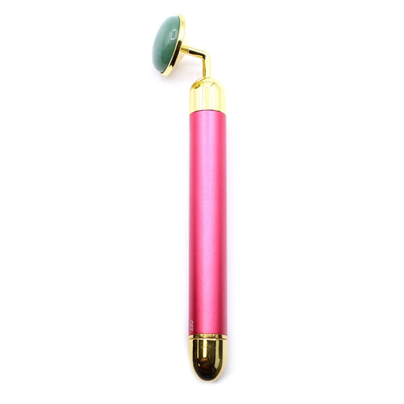 Jade Vibrating Crystal Face Massager