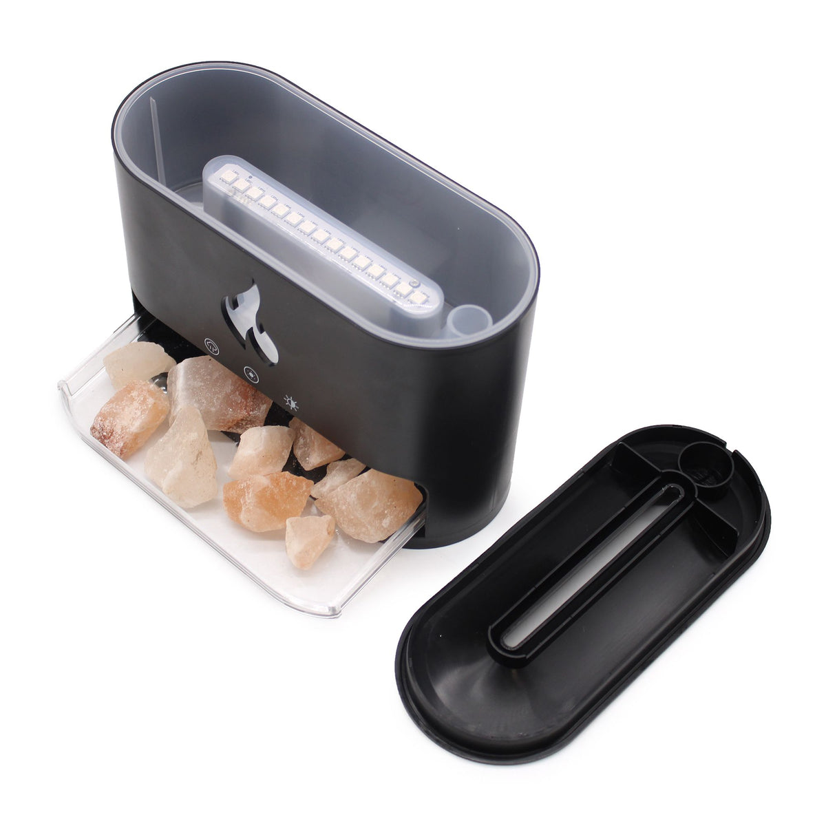 White Blaze Aroma Diffuser - Himalayan Salt & Flame Effect