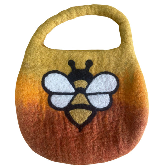 Felt Bee Bag - Sunrise Orange