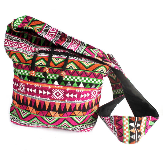 Jacquard Large Pink Sling Bag