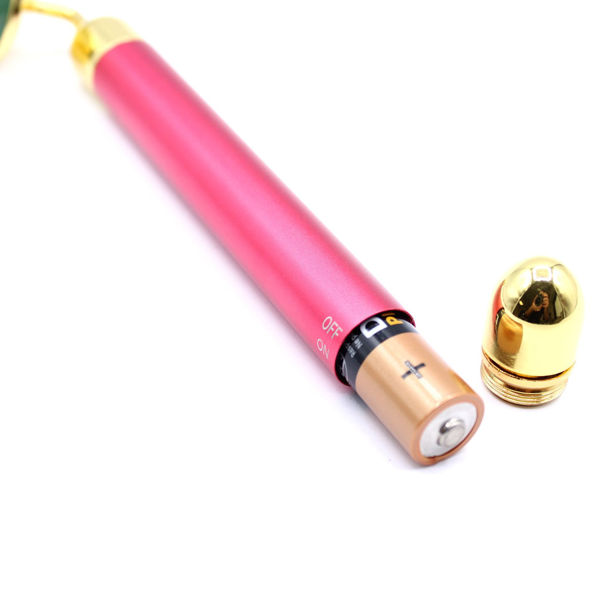 Jade Vibrating Crystal Face Massager