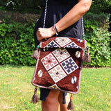 Brown Kilim Messenger Festival Bag