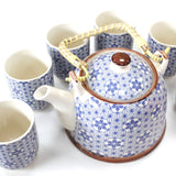Blue Star Herbal Teapot & Cup Set