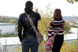 Jacquard Large Pink Sling Bag