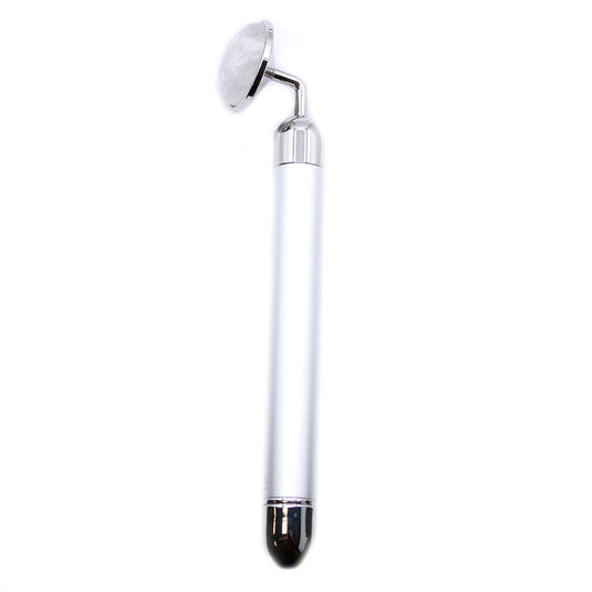 Clear Quartz Vibrating Crystal Face Massager
