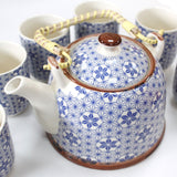 Blue Star Herbal Teapot & Cup Set
