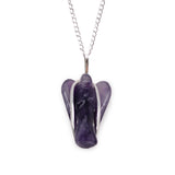 Crystal Angel Necklace - Amethyst