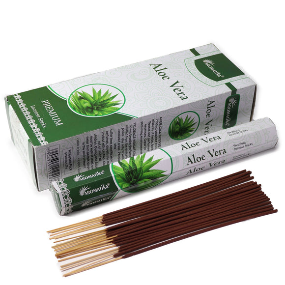 Aromatika Charcoal Free Hex Incense Sticks - Aloe Vera