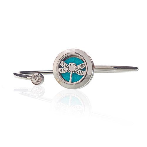 Dragonfly Aromatherapy Jewellery Crystal Bracelet 20mm