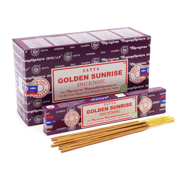 Satya Golden Sunrise Incense Sticks
