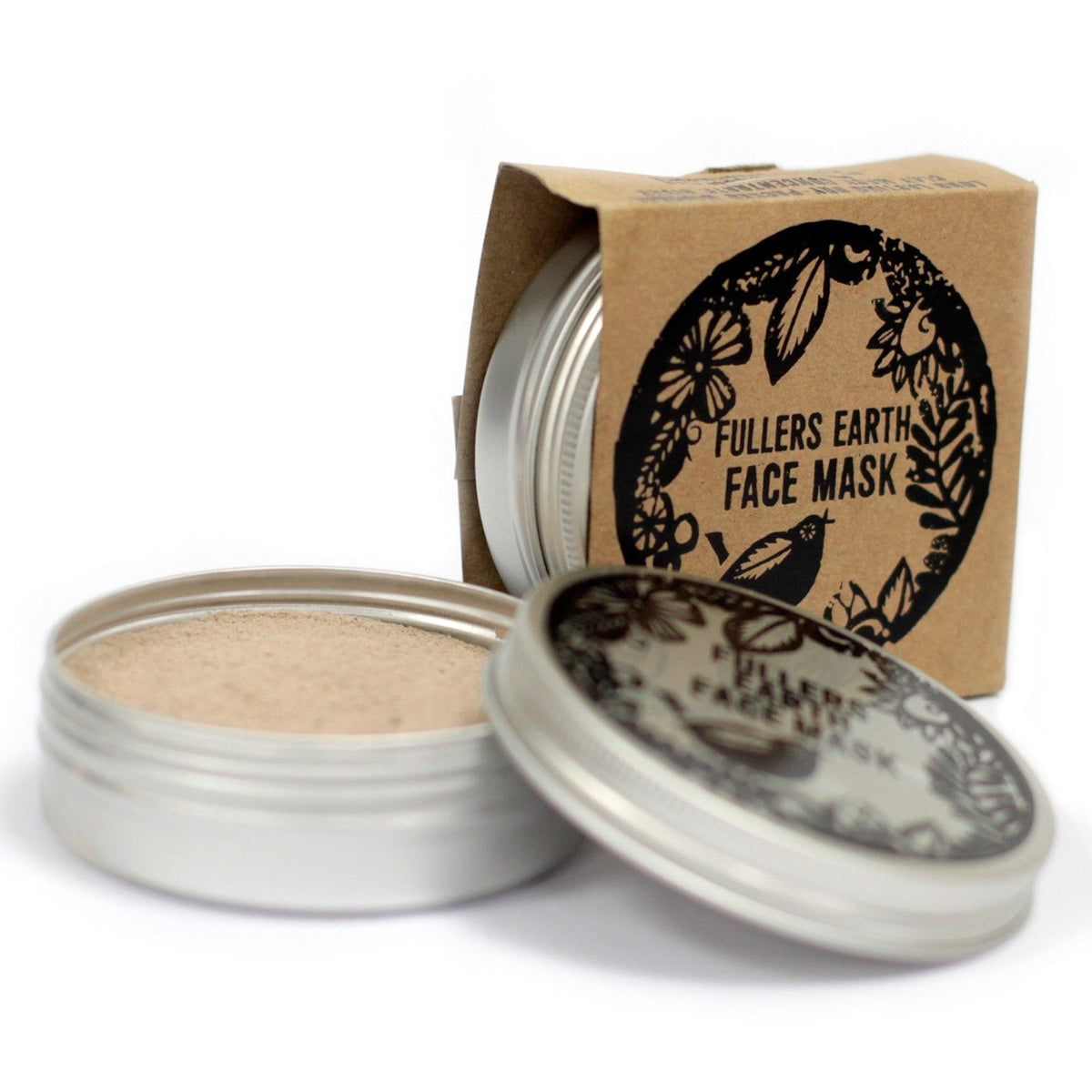 Agnes + Cat Fuller's Earth Face Mask in aluminium tin with kraft packaging