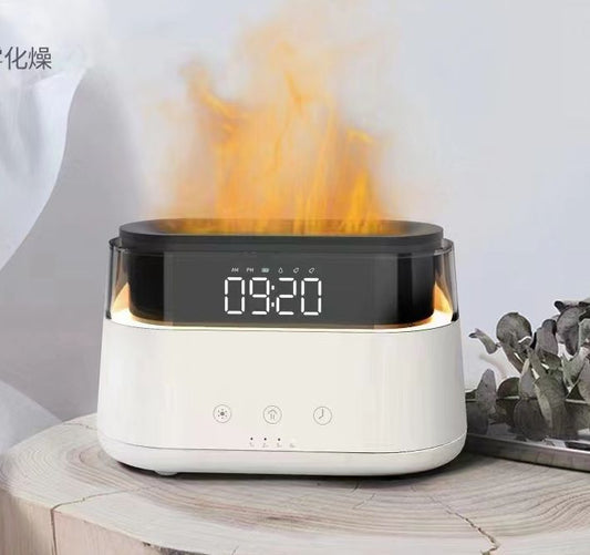 Flame Effect Aroma Diffuser Led Clock