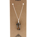 Crystal Angel Necklace  - Tiger's Eye