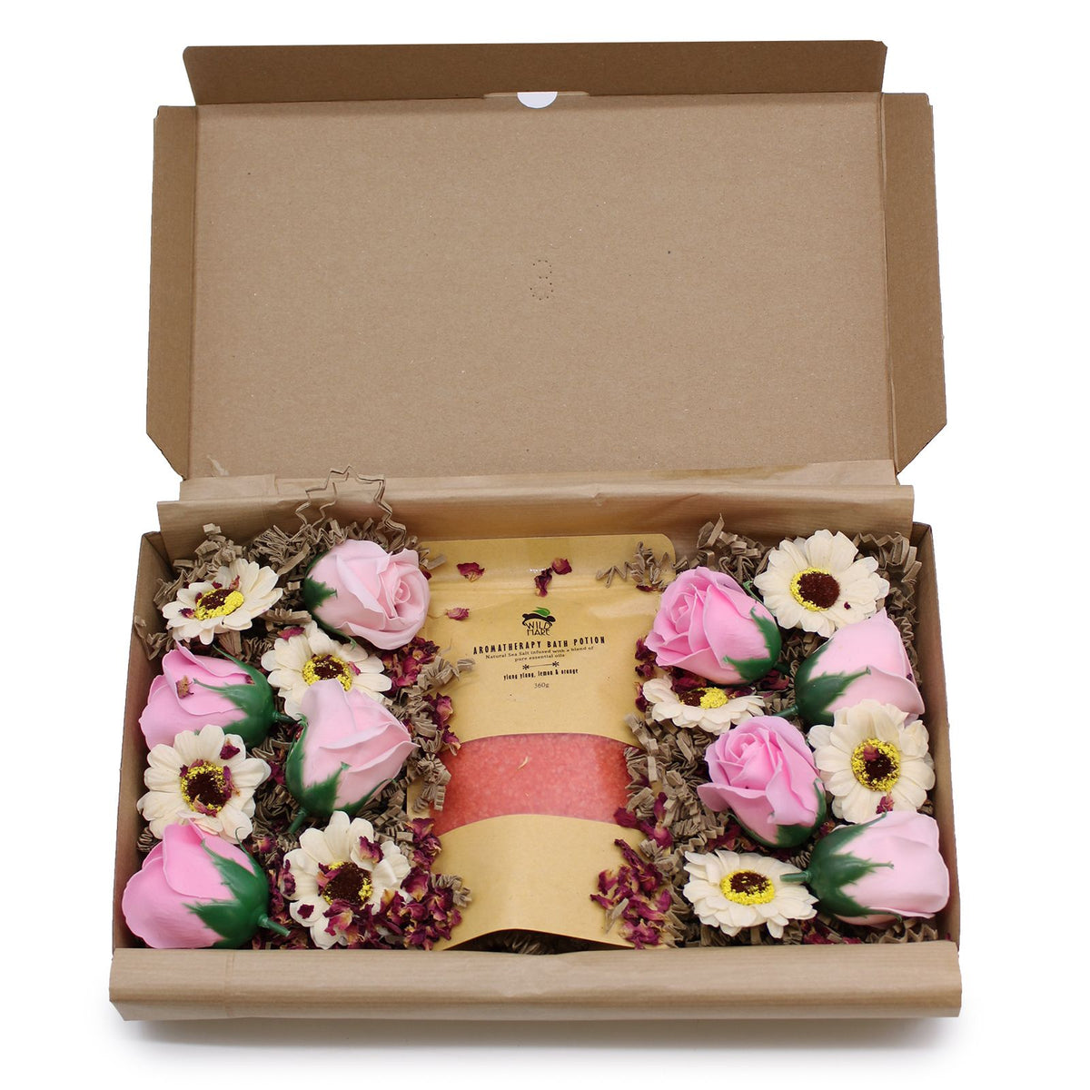 Wild Hare Passion bath gift set open box