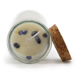 Protection Spell Candle with Sodalite Crystals