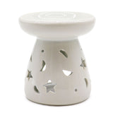 Moons & Stars White Oil Burner