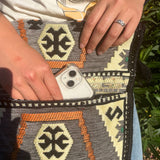 Grey Kilim Messenger Festival Bag