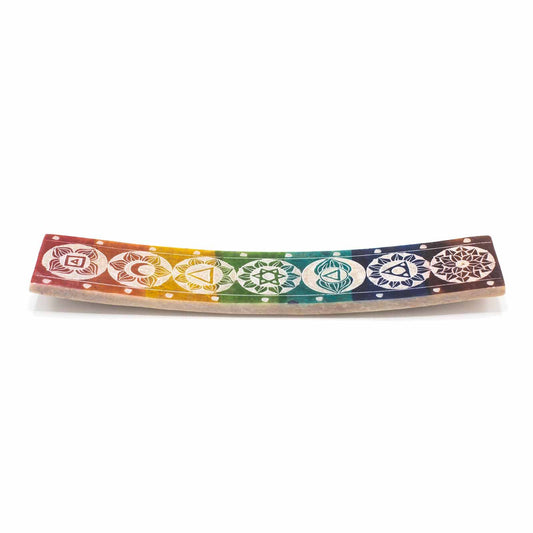 Soapstone 7 Chakras Incense Holder