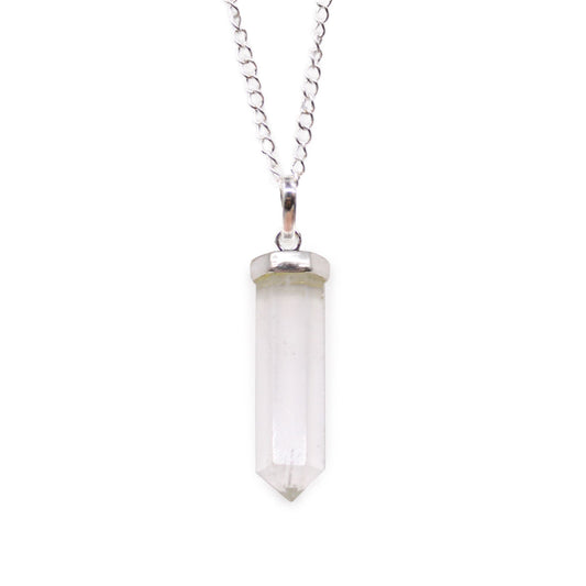 Crystal Wand Necklace - Clear Quartz