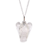 Crystal Angel Necklace - Clear Quartz