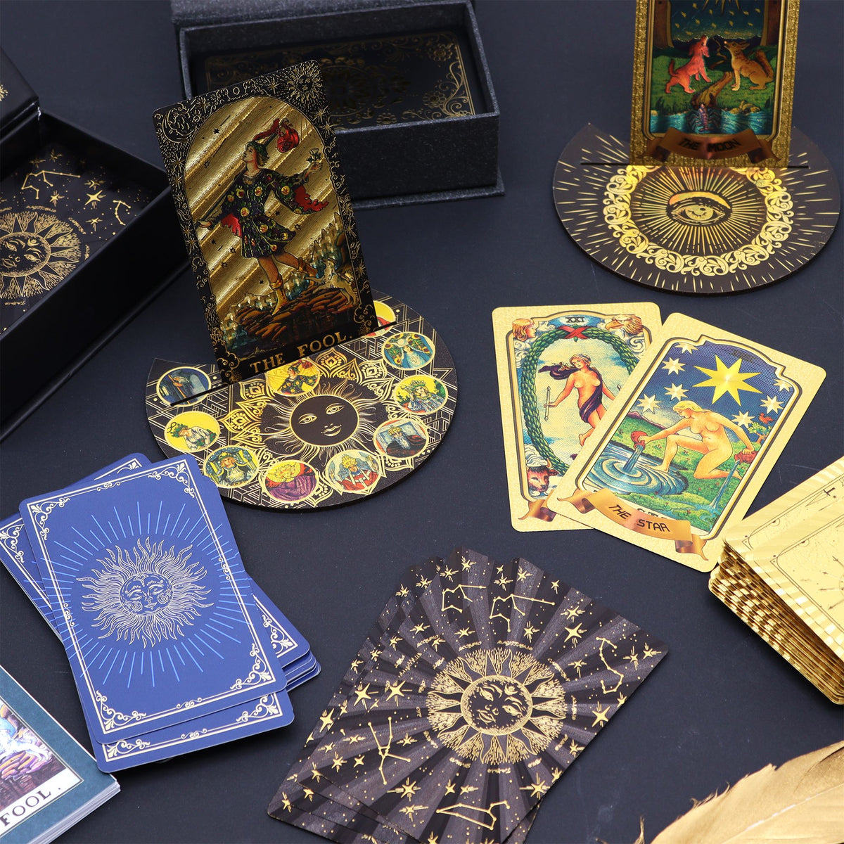 Shuttle Mirror holographic tarot deck with accessories