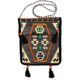 Grey Kilim Messenger Festival Bag