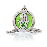 Hand of Fatima Aromatherapy Diffuser Necklace 30mm