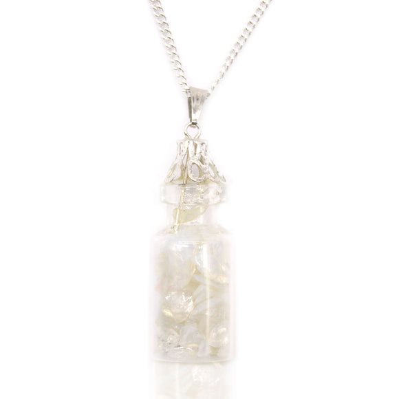 Opalite Crystal Bottle Necklace