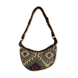 Jacquard Hobo Bag - Green