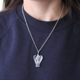 Crystal Angel Necklace - Clear Quartz
