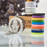 Hand of Fatima Aromatherapy Diffuser Necklace 30mm