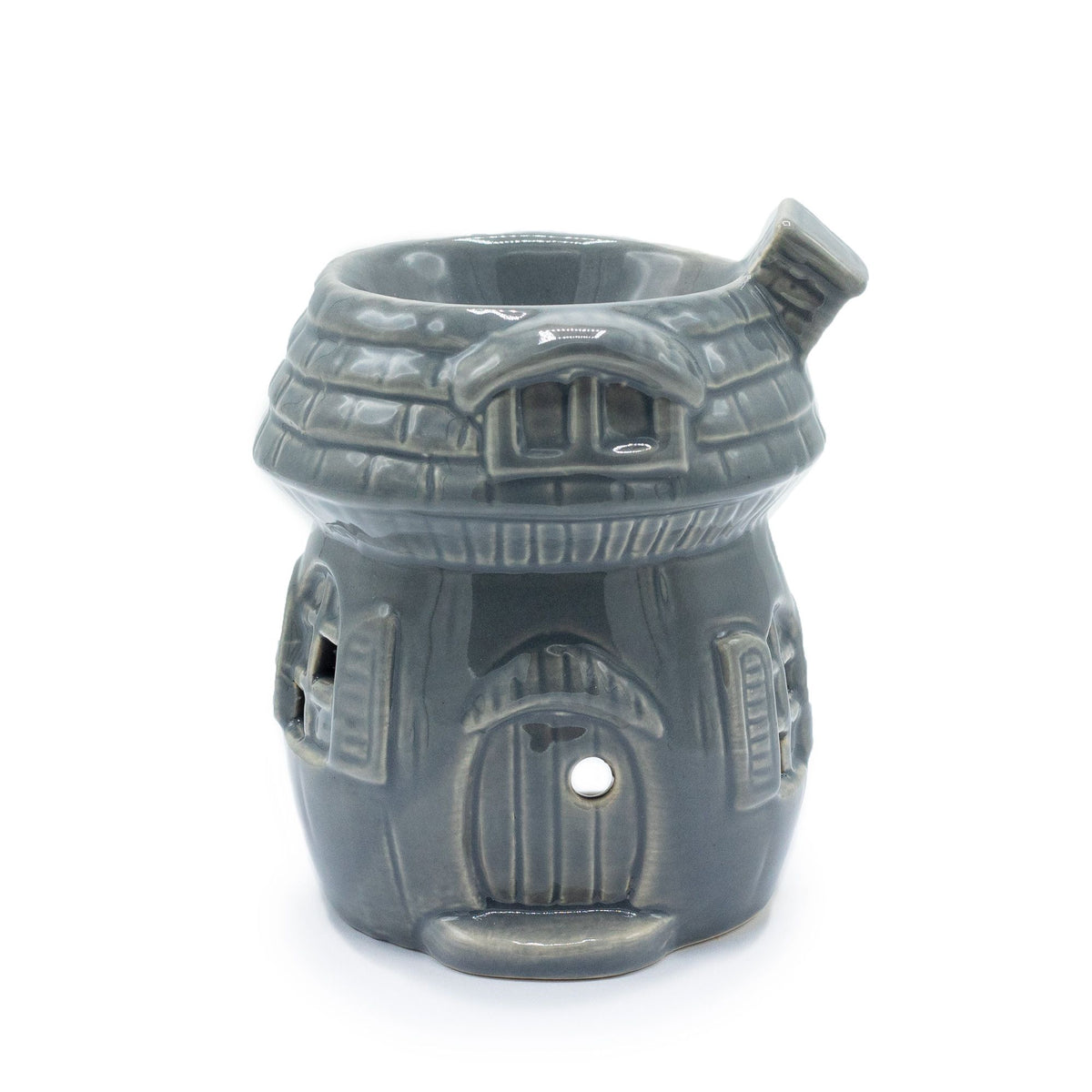 Grey mushroom house oil burner woodland decor