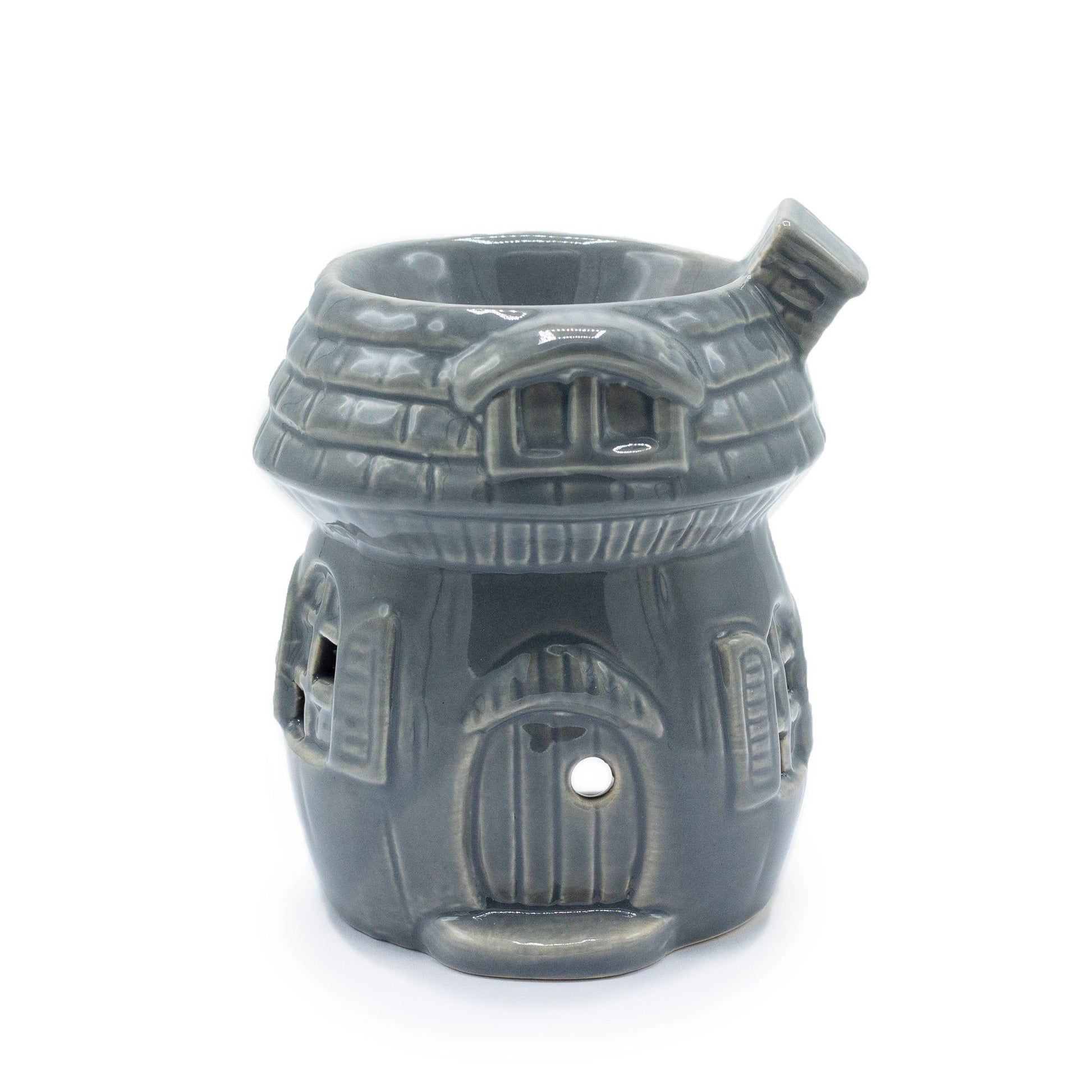 Grey mushroom house oil burner woodland decor