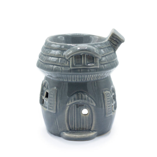 Grey mushroom house oil burner woodland decor