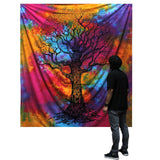Large Winter Tree Cotton Wall Hanging