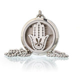 Hand of Fatima Aromatherapy Diffuser Necklace 30mm