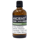 Aromatherapy Organic Base Oil 100ml - Grapeseed
