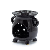 Black Moon & Stars Cauldron Oil Burner