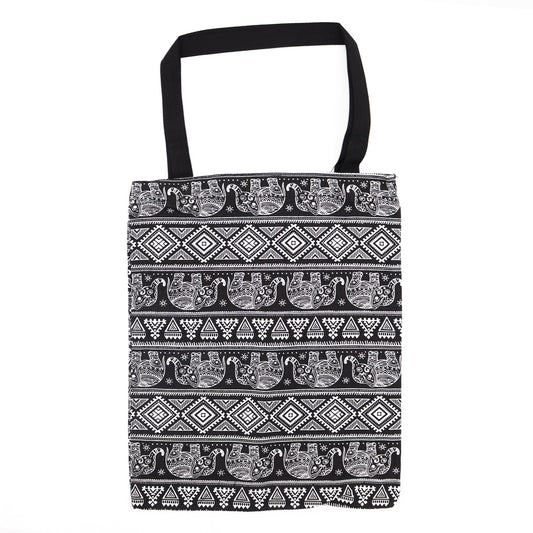 Elephant Zip Tote Bag