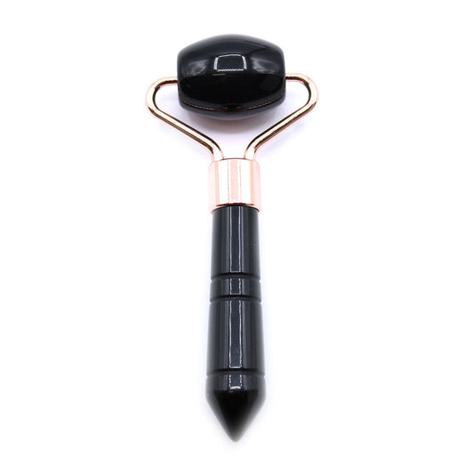 Black Obsidian Crystal Mini Roller