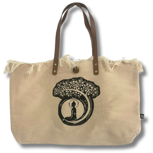 Natural Tote Bag - Buddha