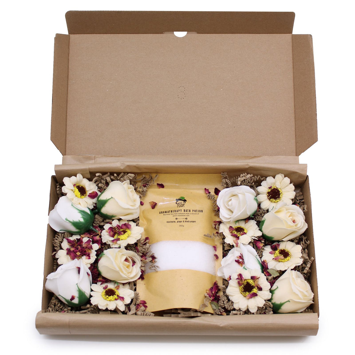Cold & Flu bath salt and soap flower set